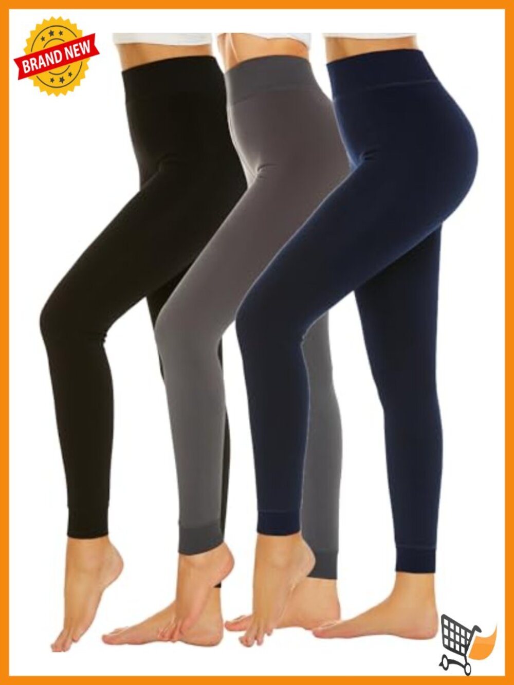 Fleece Lined Thermal Leggings High Waist Skinny Women